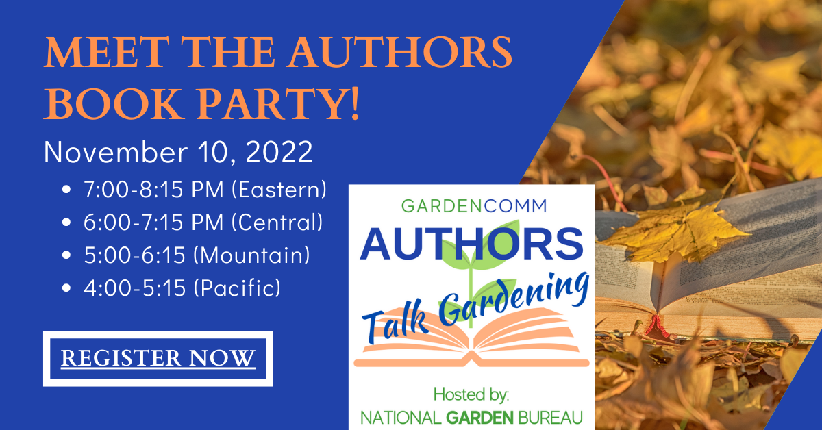 Fall GardenComm Book Party banner ad